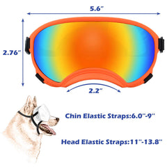Protection UV NICERINC PET pour chien moyen lors de journées ensoleillées et venteuses.