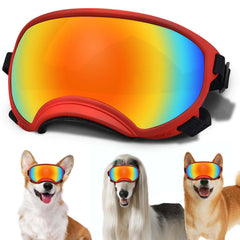 NICERINC PET lunettes pour chien moyen avec sangle ajustable pour un maintien sûr.