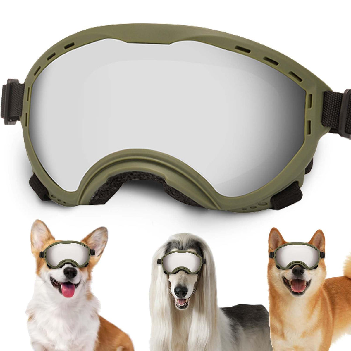 Lunettes NICERINC PET pour chien avec attache reglable et confort.