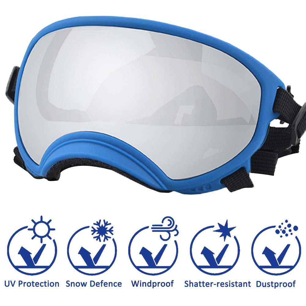 NICERINC PET lunettes chien dos, design léger et confortable.