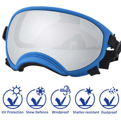NICERINC PET lunettes chien dos, design léger et confortable.
