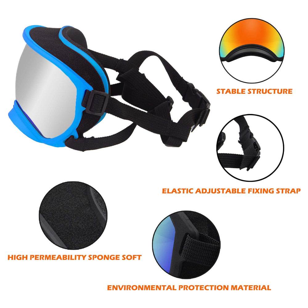 NICERINC PET lunettes chien matériau polycarbonate et polymère thermoplastique, durable et confortable.