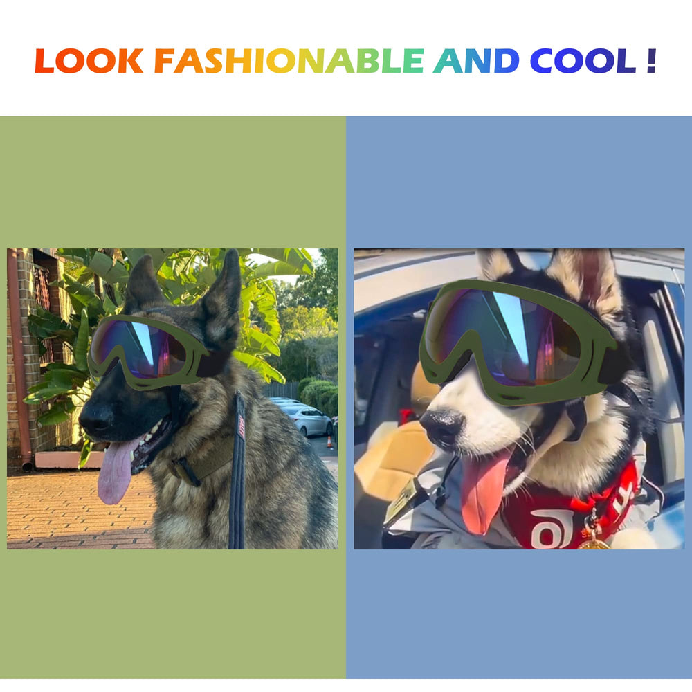 NICERINC PET Lunettes chien grand - rembourrage doux au contact