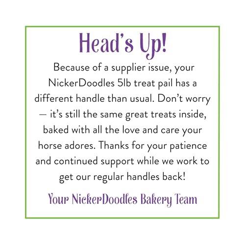 NickerDoodles pilules facilitées pour cheval grâce à ces friandises.