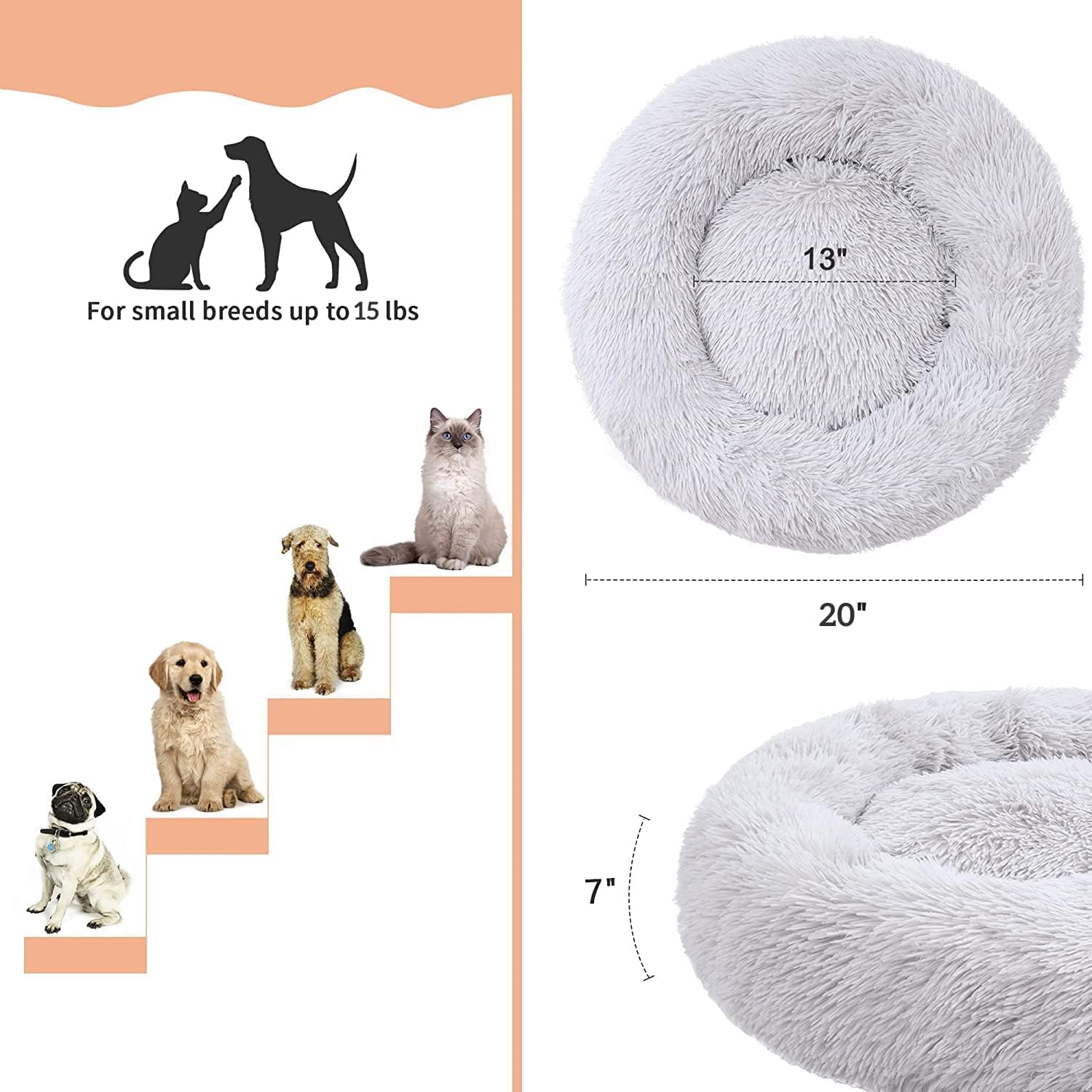 Lit chat lavable en machine pour entretien facile