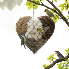 Nid-coeur-alpaga naturel avec fibres douces pour l’isolation.
