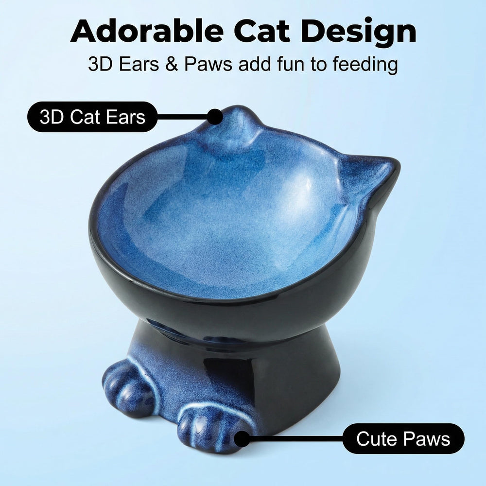 Nihow bol-chat surface lisse, facile à nettoyer et pratique au quotidien.