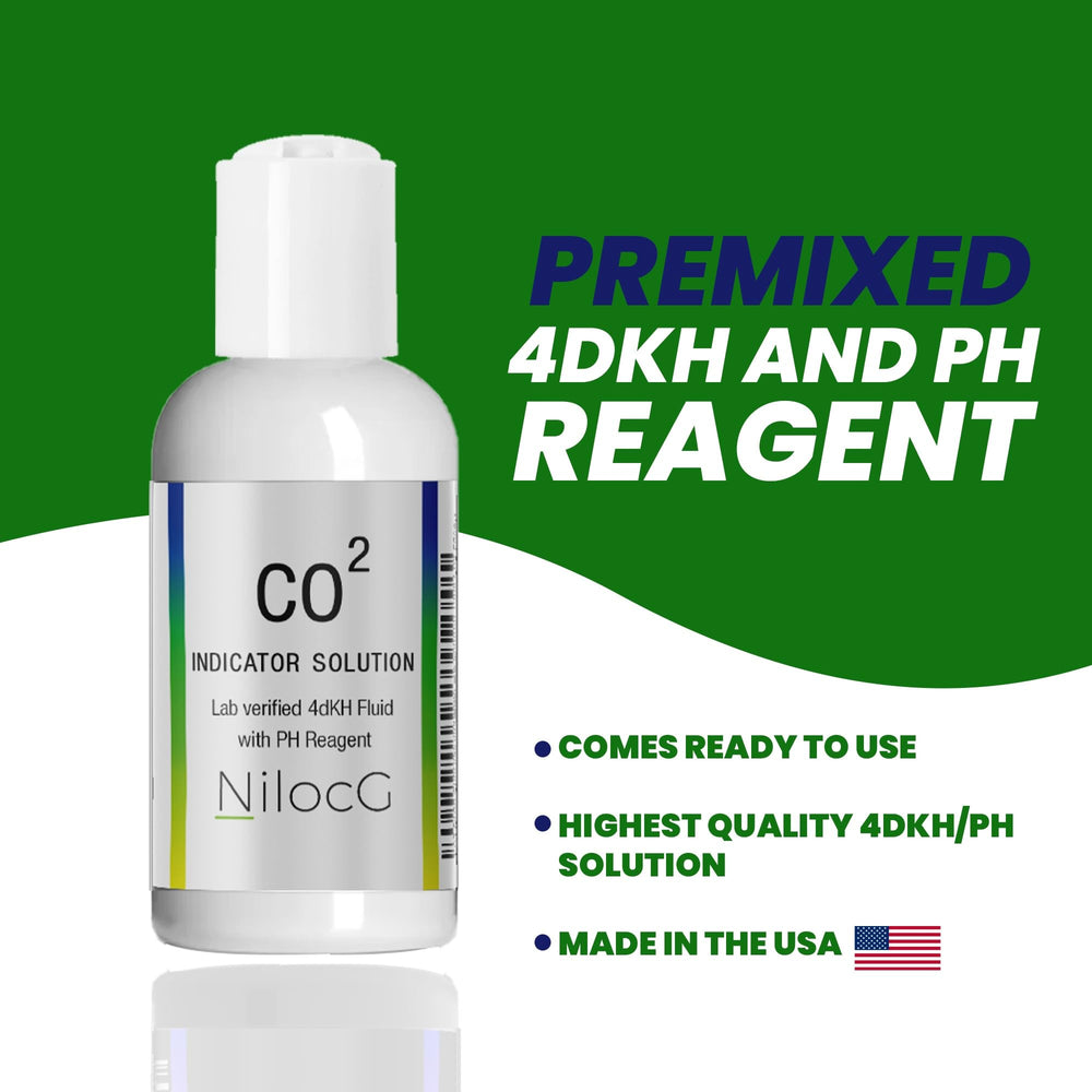 NilocG Aquatics Bouteille indicateur 4dkh/pH pour mesurer le CO2.