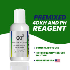 NilocG Aquatics Bouteille indicateur 4dkh/pH pour mesurer le CO2.