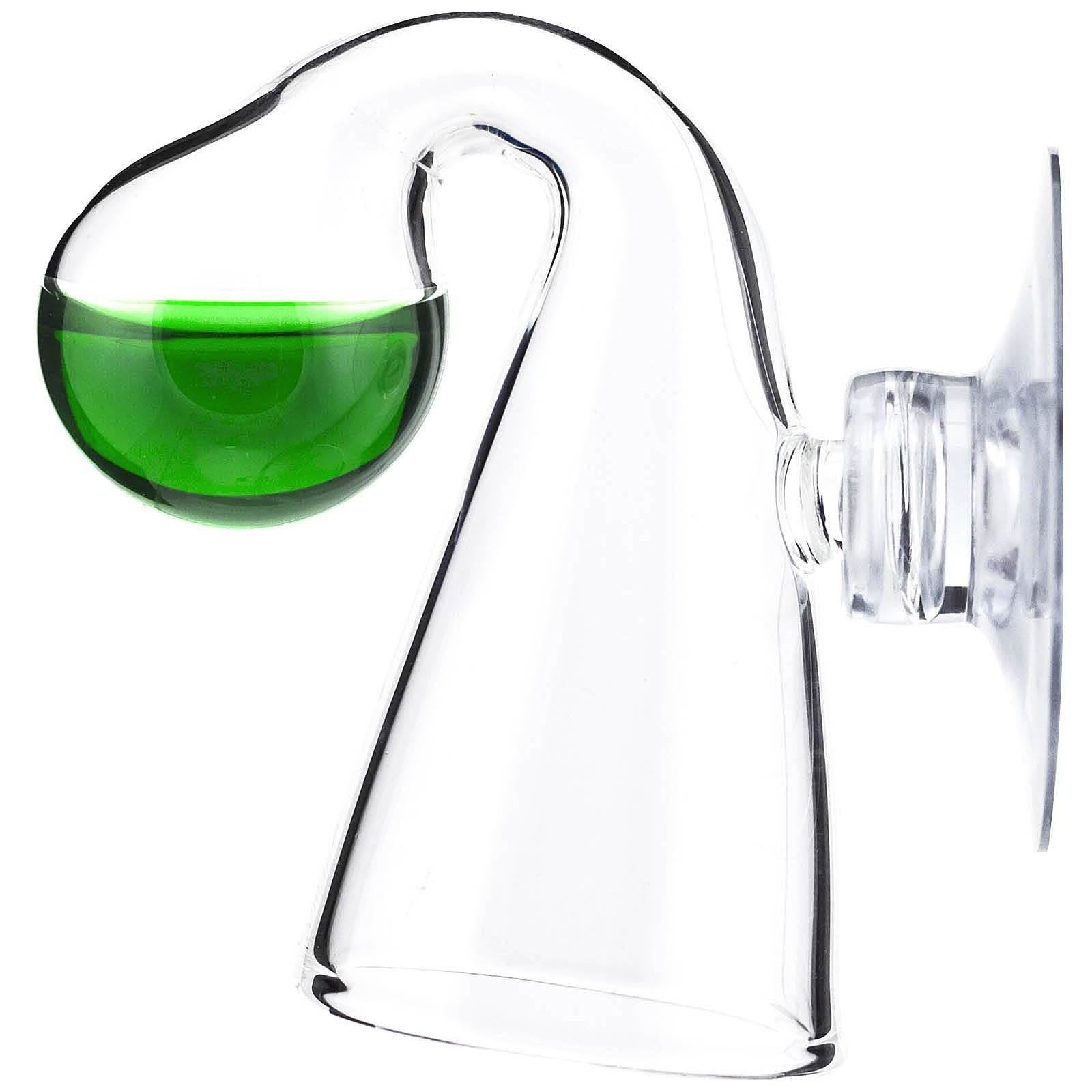 NilocG Aquatics Drop Checker en verre affiche les niveaux CO2 pour plantes aquatiques.