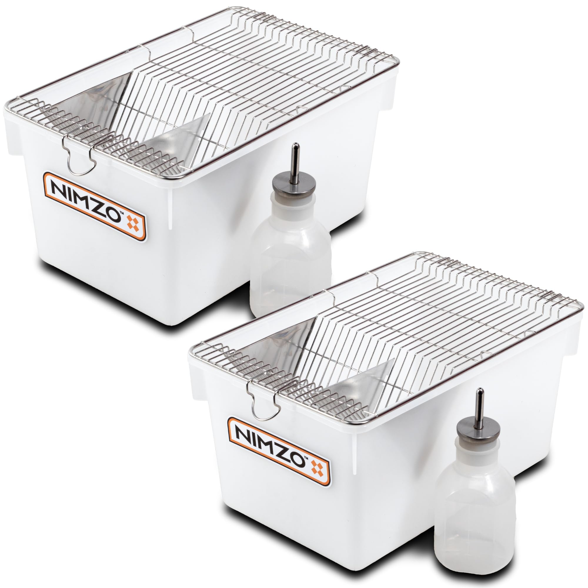 Cage Nimzo laboratoire souris lot de 2, approche générale pour élevage et reproduction.