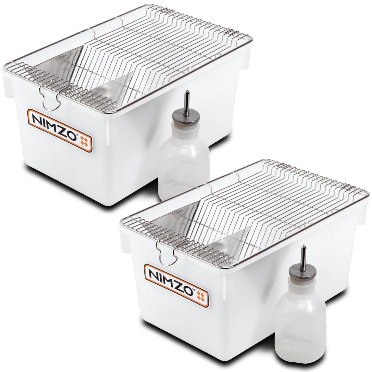 Cage Nimzo laboratoire souris lot de 2, approche générale pour élevage et reproduction.
