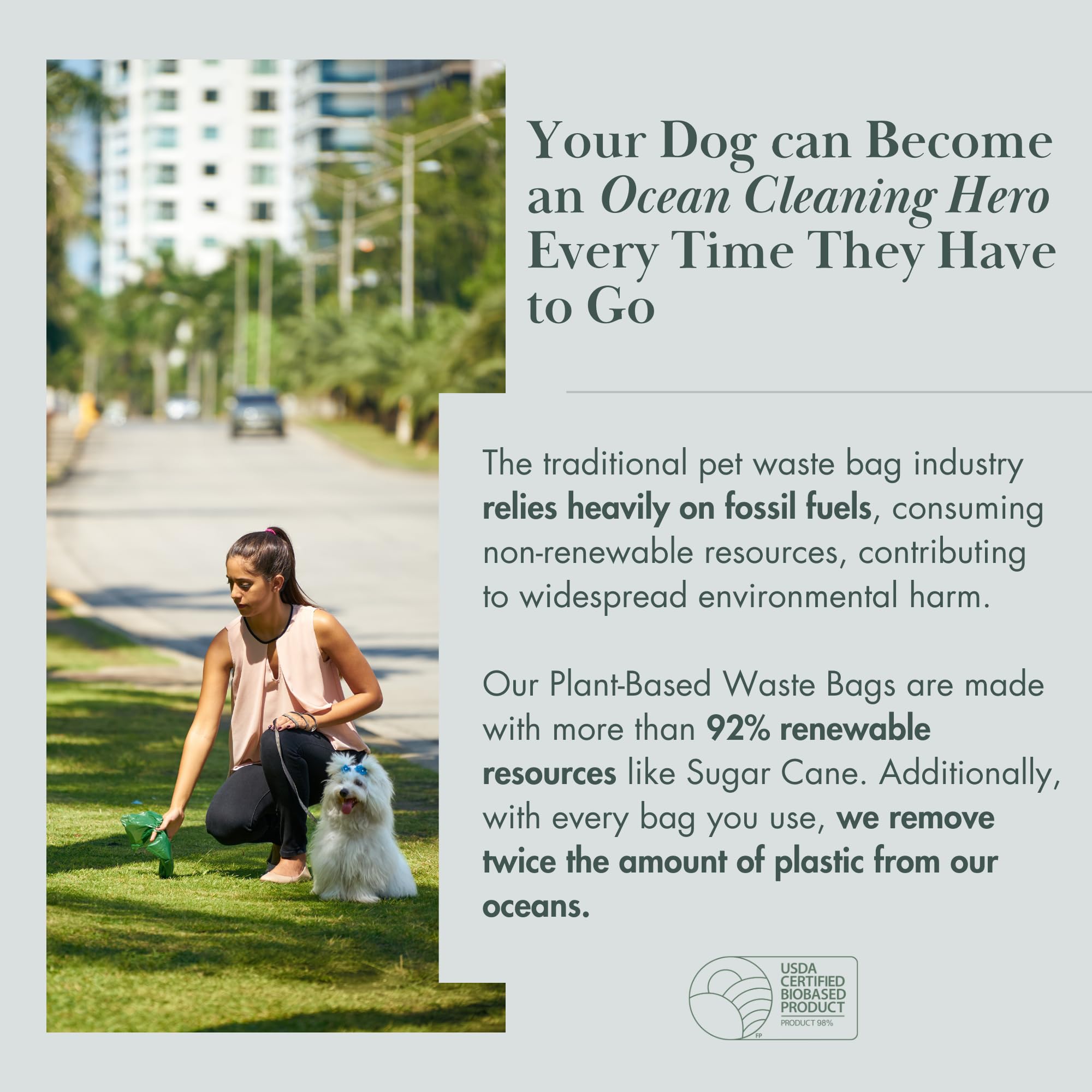 Nina Woof distributeur-sacs-crotte-compatible, utilisation facile lors des balades.