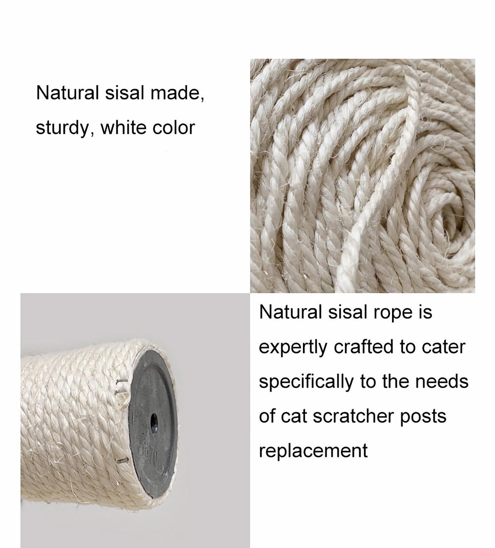 poteau grattage ningvihe en sisal durable, conçu pour les sessions quotidiennes.