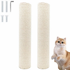 poteau ningvihe en sisal 15,7 pouces avec vis, durable pour griffage.