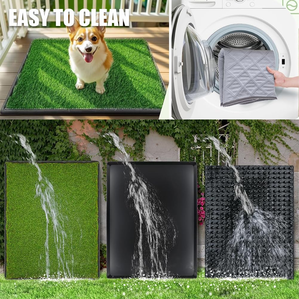 NINXANG Grand bac-potty pour chien, espace adapté