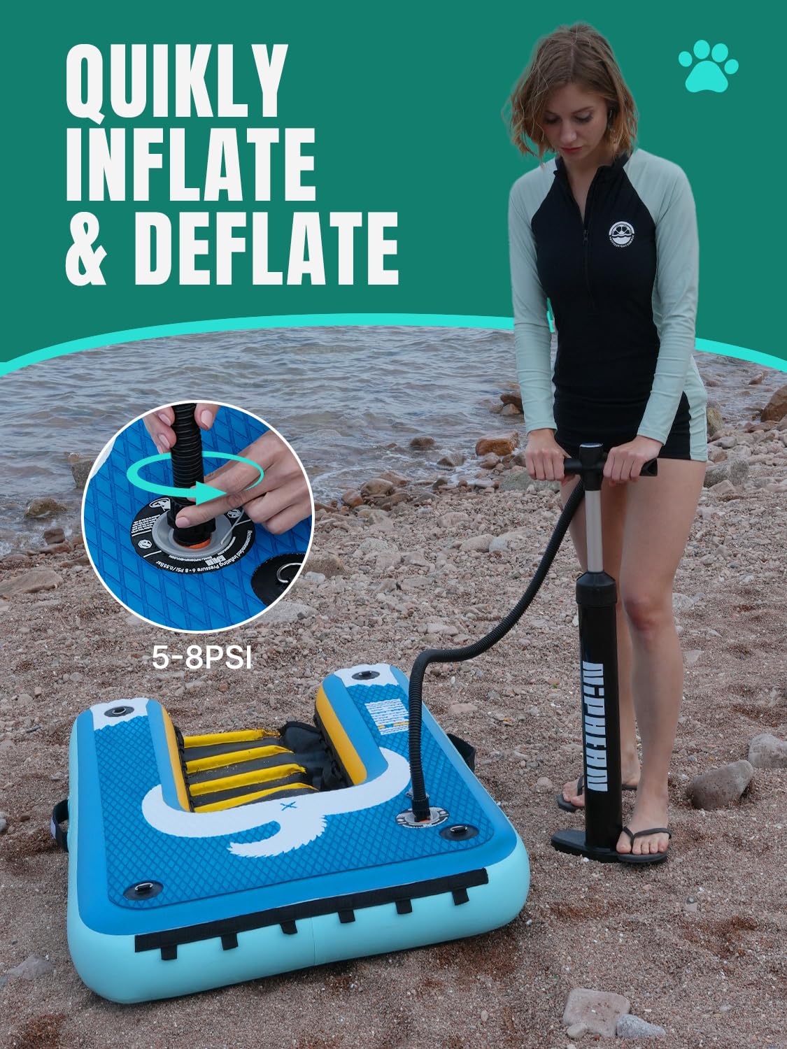 Rampe Niphean connecteur pour plateforme flottante et fixation bateau.