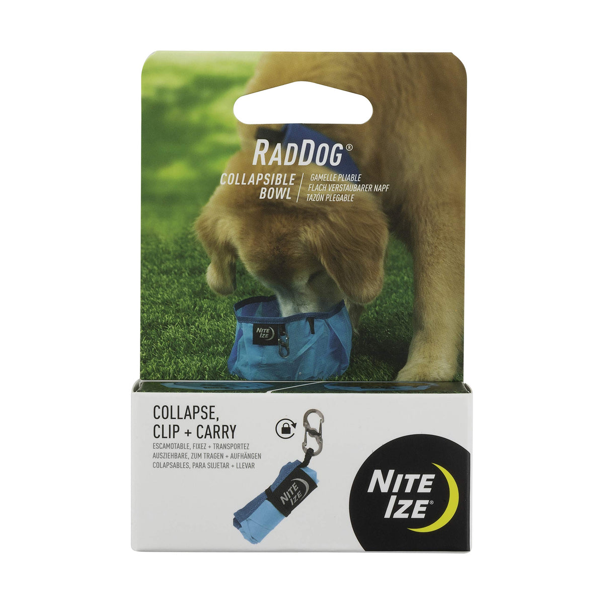 Bol pliable RadDog bleu de Nite Ize, léger et pratique pour hydratation en déplacement