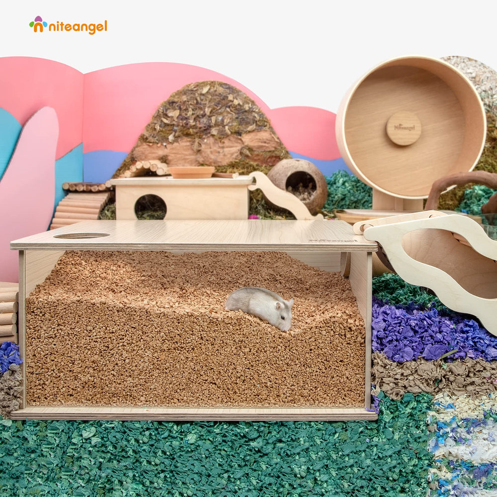 Niteangel litiere absorbe les odeurs, hamster heureux.