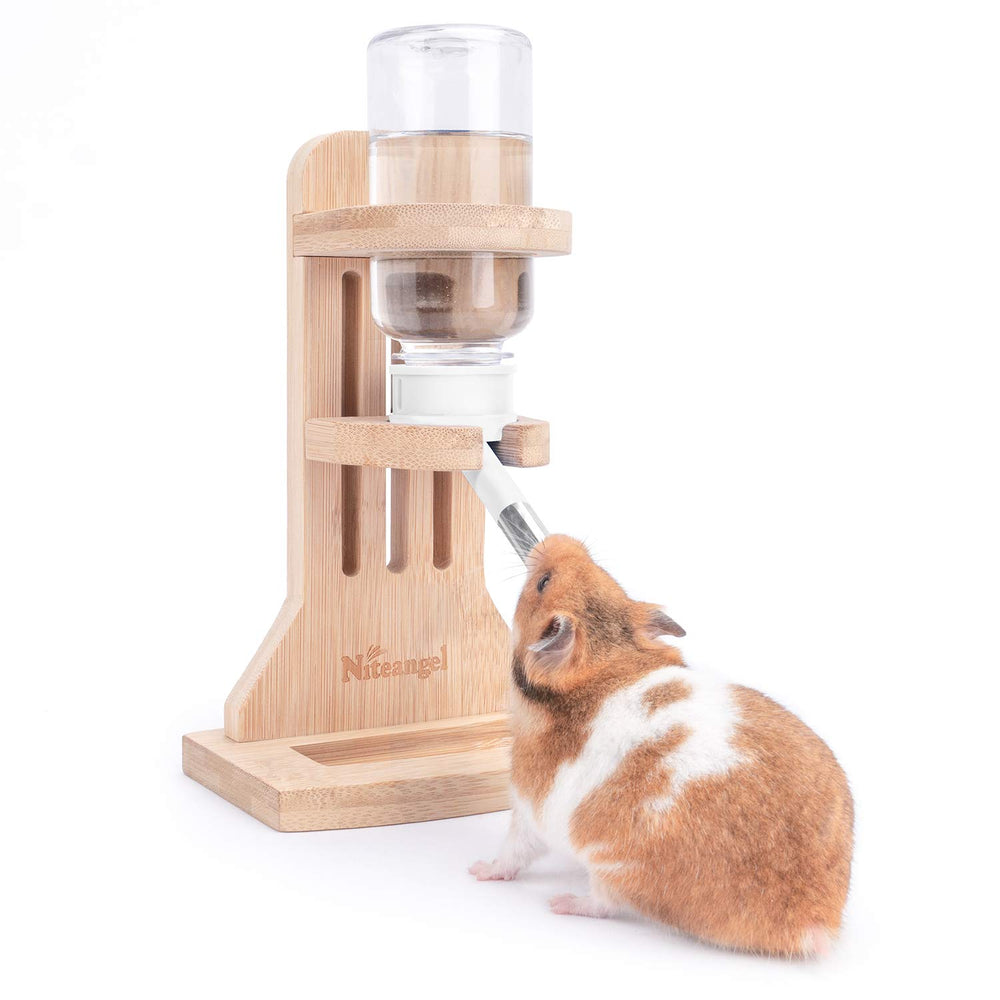 Porte-bouteille Niteangel pour hamster avec support, pratique et sûr.