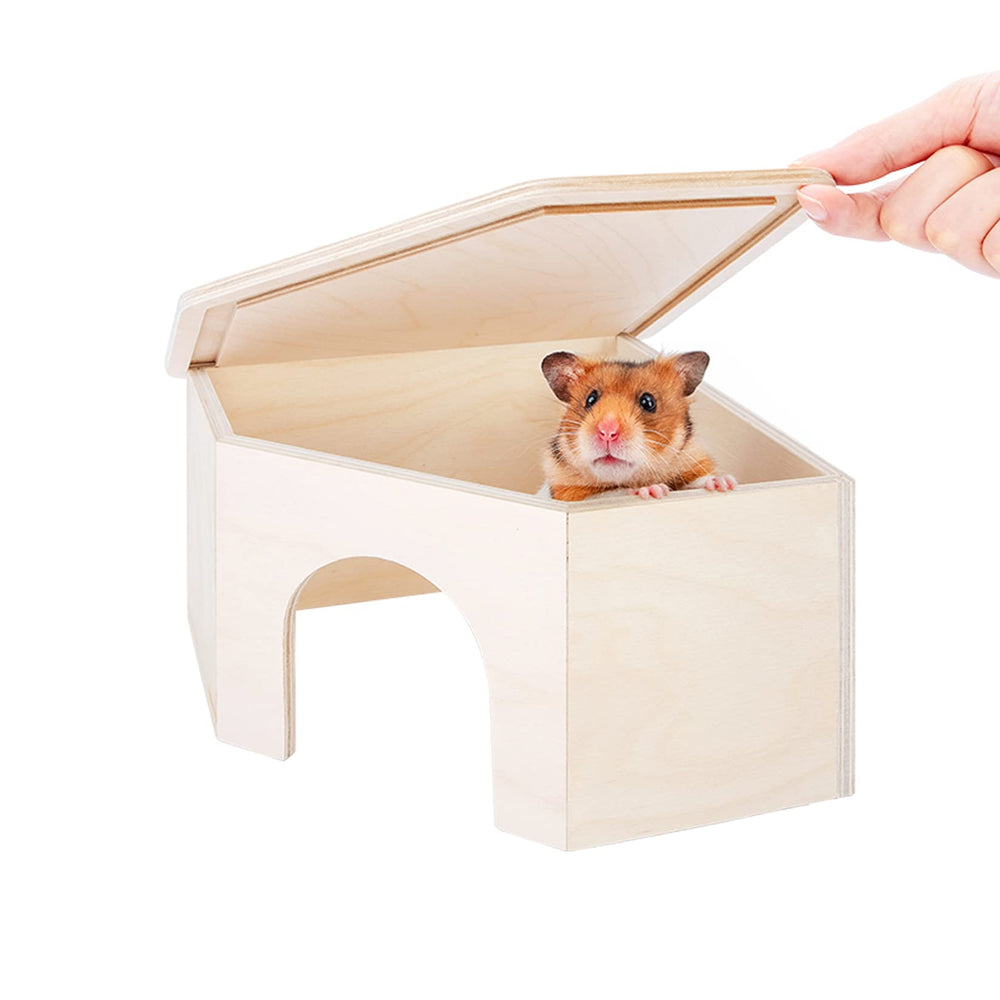 Niteangel cachette labyrinthe bouleau pour hamster; refuge sûr et ludique.