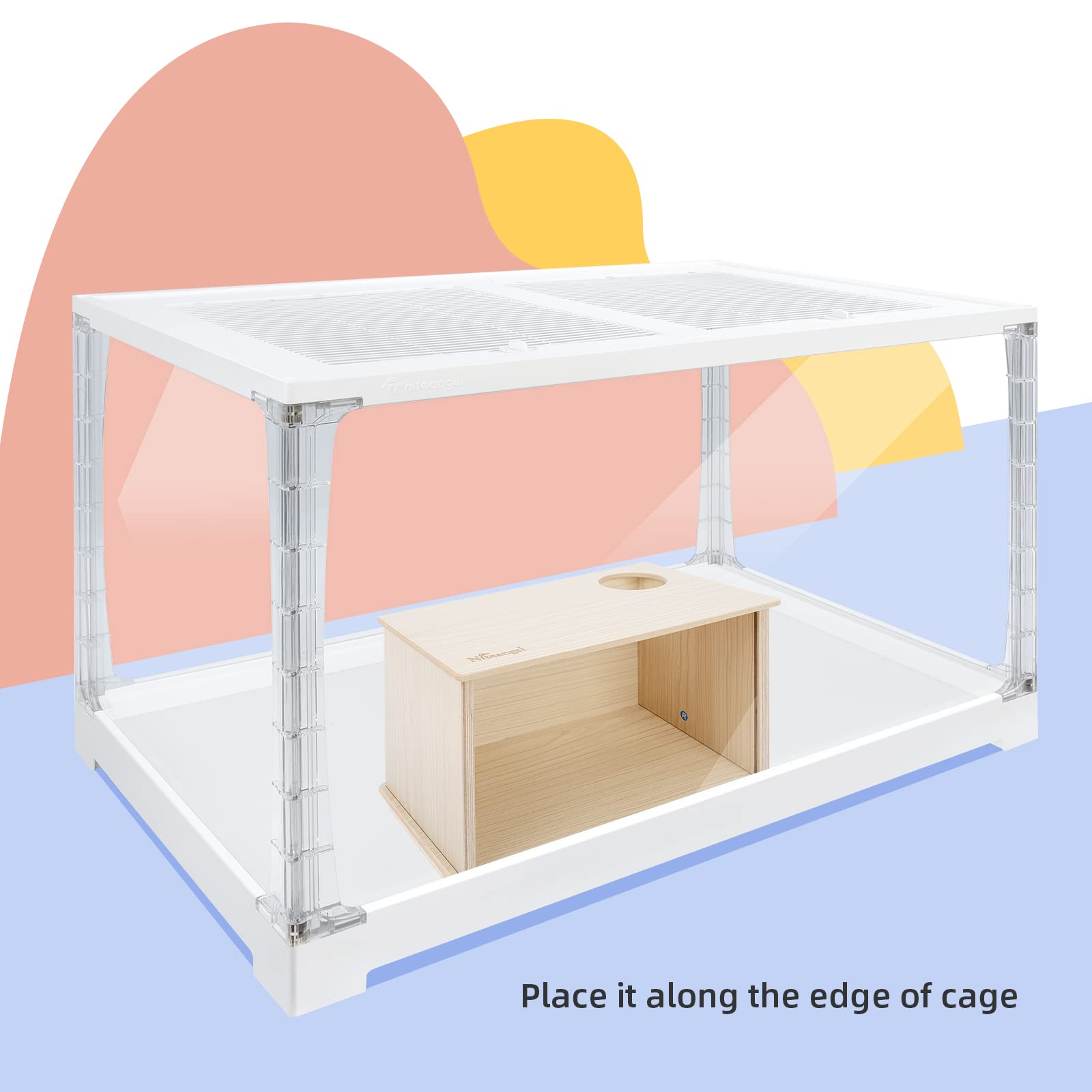 Niteangel habitat mini pour rongeurs, lieu sûr de fouille.