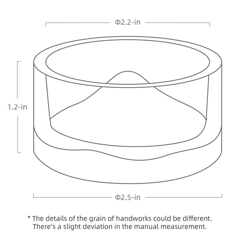 Bol d'eau en verre Niteangel pour hamster, base élevée facilite la boisson.