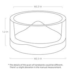 Bol d'eau en verre Niteangel pour hamster, base élevée facilite la boisson.