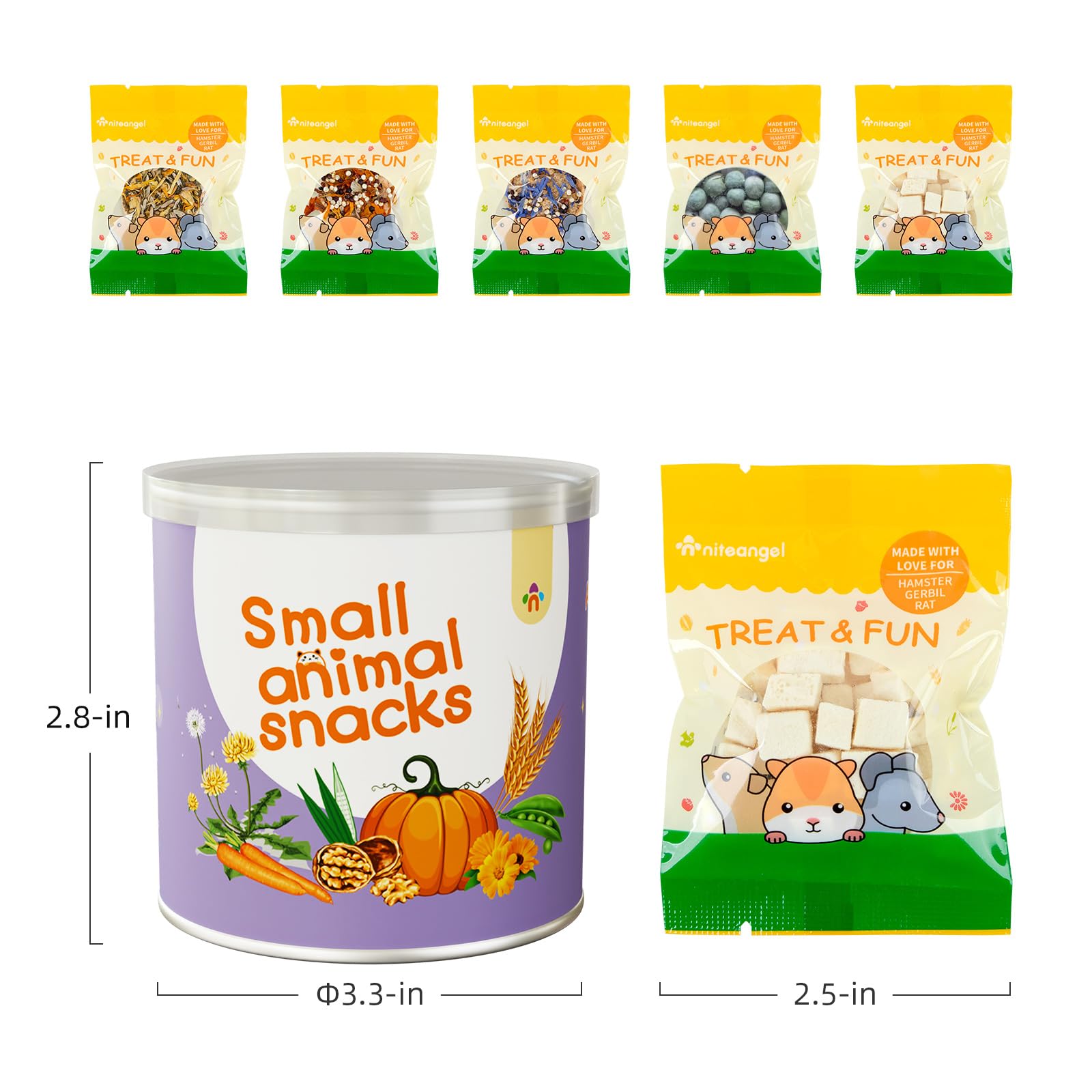Niteangel jouet-grignotage hamsters encourage l'exploration et le jeu