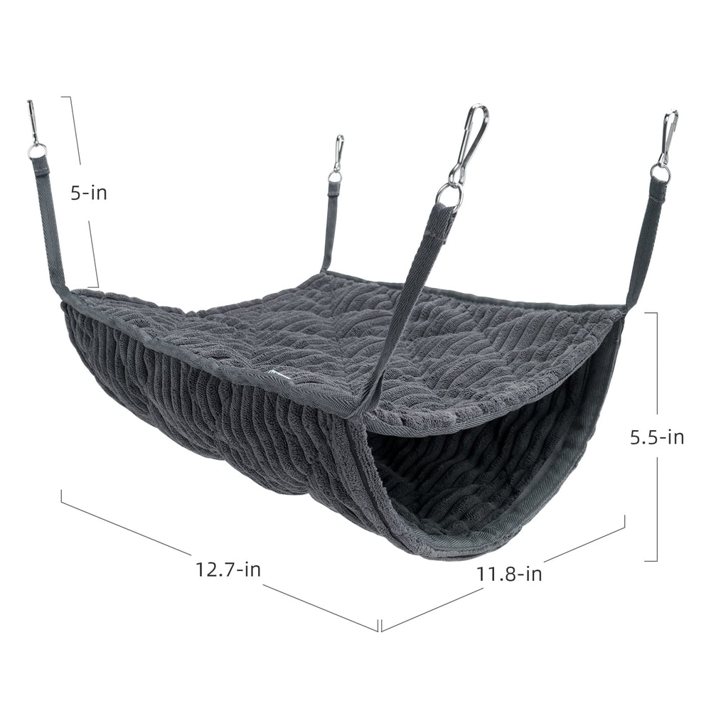 Niteangel Hamac Double – Clips simples pour fixation rapide à la cage.