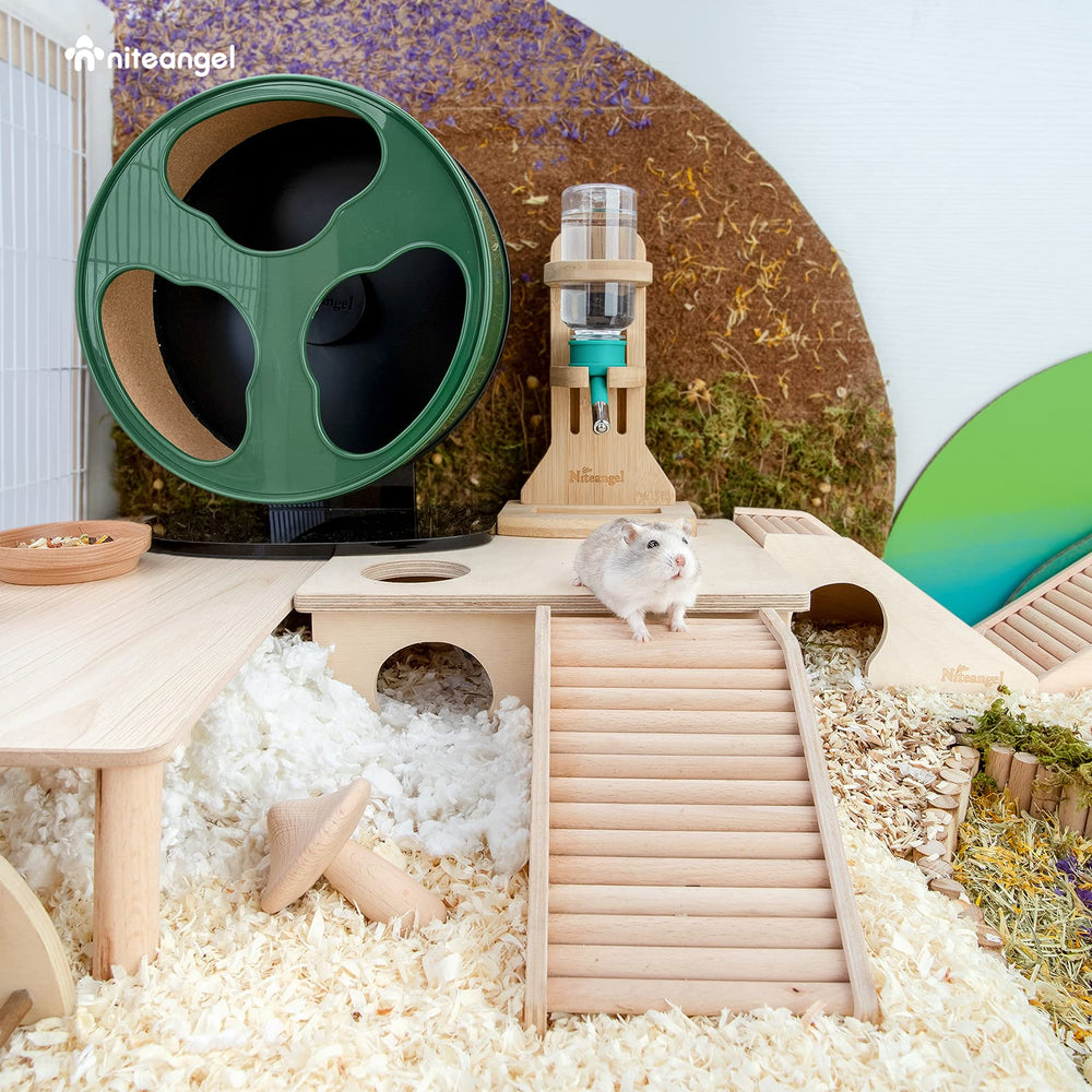 Niteangel maison hamster interieur-cabane: espace semi-ferme pour sécurité et confort.