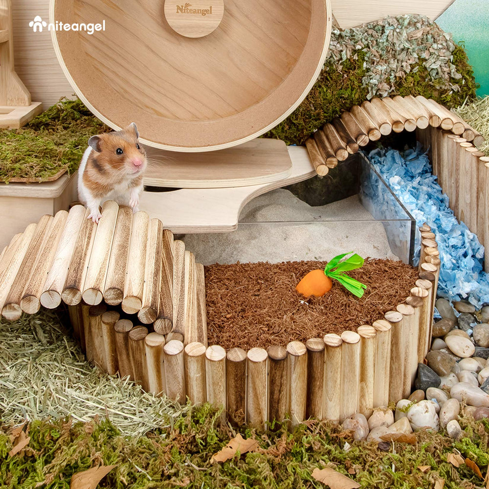 Niteangel Litière coco-cork, matériaux naturels en gros plan respectueux des pattes