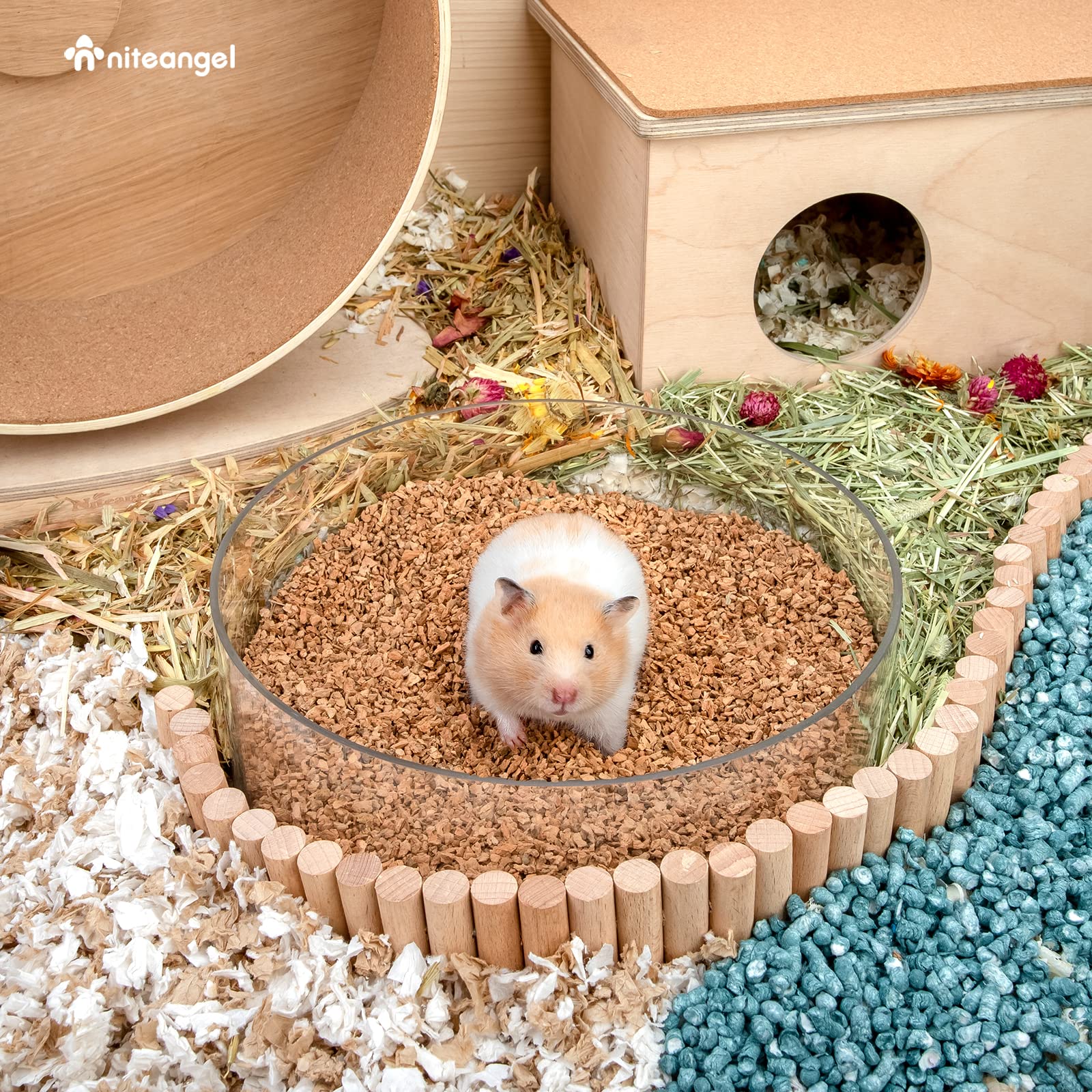 Niteangel faciles a nettoyer, litiere pratique pour petits animaux.