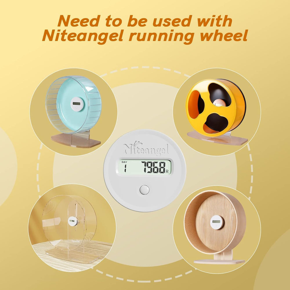 Niteangel Pedomètre pour Roue Hamster Silencieuse - surveillance quotidienne des déplacements