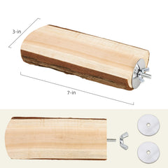Niteangel perchoir en bois pour perroquet, favorise l'exercice des pattes.