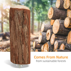 Niteangel perchoir en bois pour perroquet, bois naturel pour mordillage.