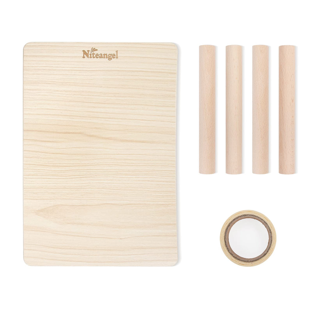 Niteangel plateforme bois 10,2 x 7 pouces, surface stable et robuste.