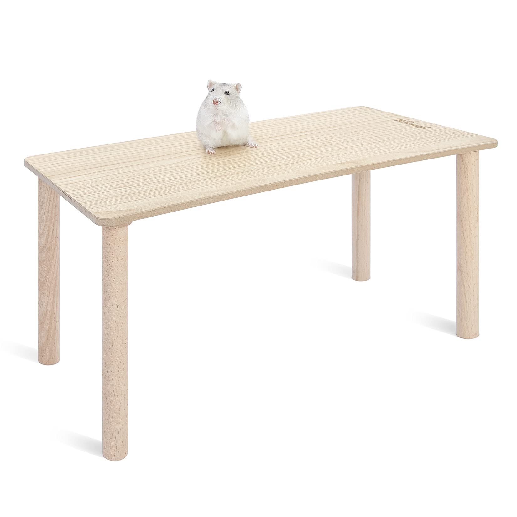 Niteangel Plateforme bois hamster nain – plateforme robuste pour jeux et repos.