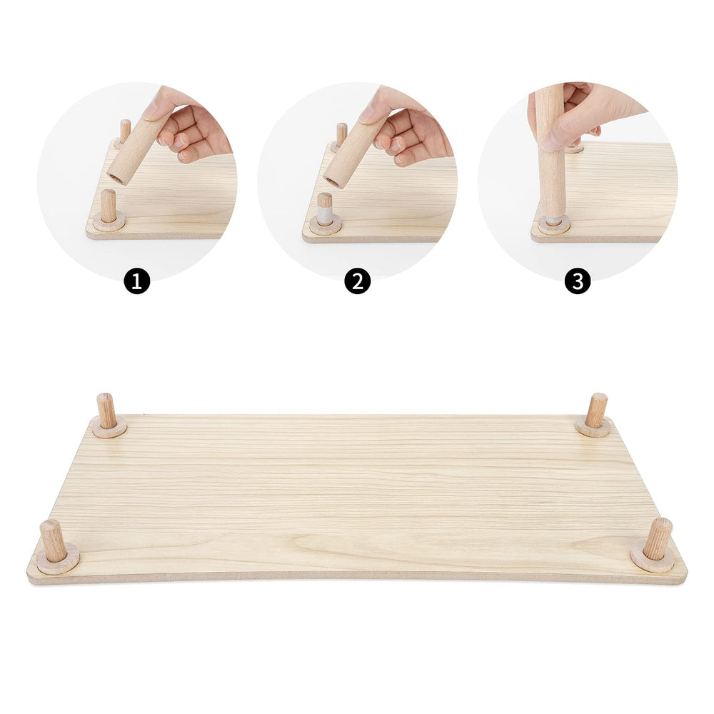 Niteangel Plateforme bois nid-dodo – espace confortable pour se cacher et se reposer.