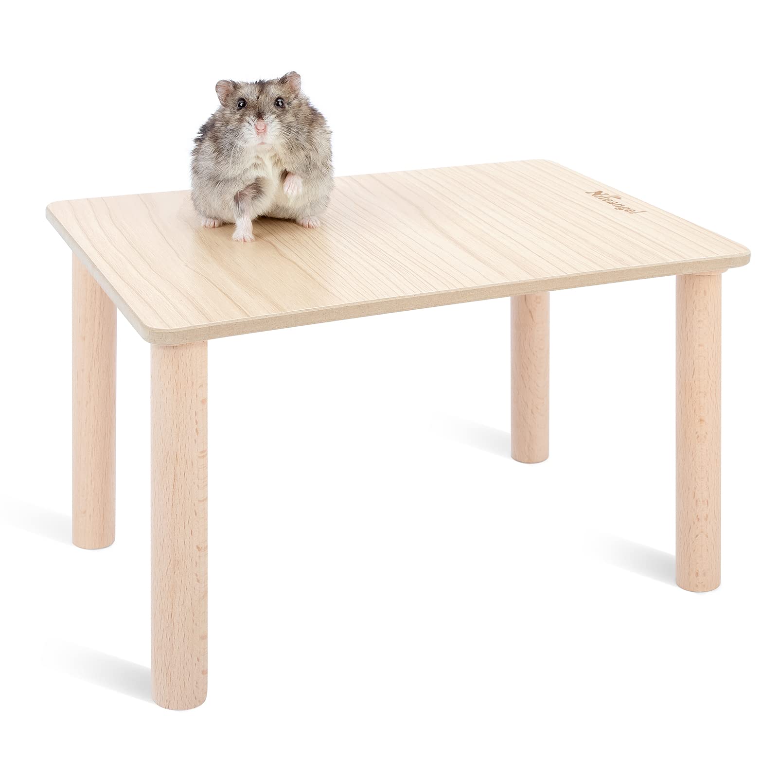 Niteangel plateforme en bois pour hamster, sécurité et divertissement.