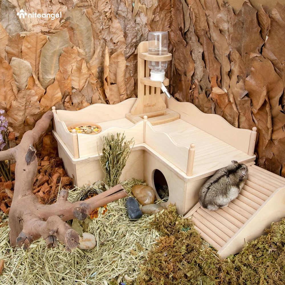 Niteangel refuge hamster coloré : cachette attrayante et confortable.