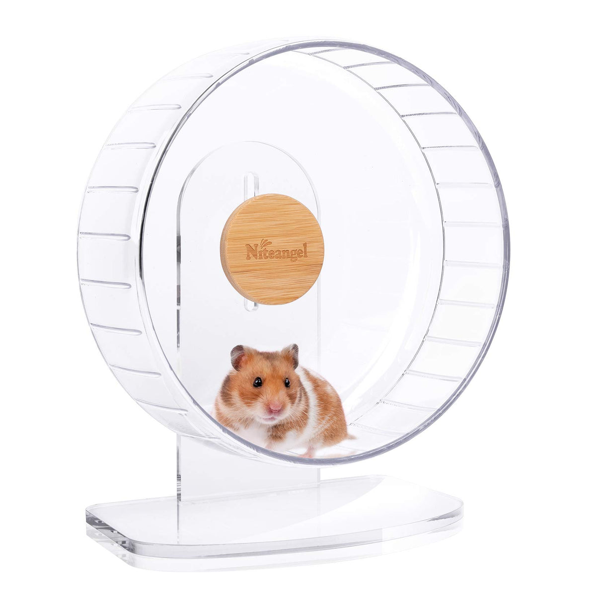 Roue d'exercice Niteangel silencieuse de 25 cm pour hamster, activité nocturne paisible.