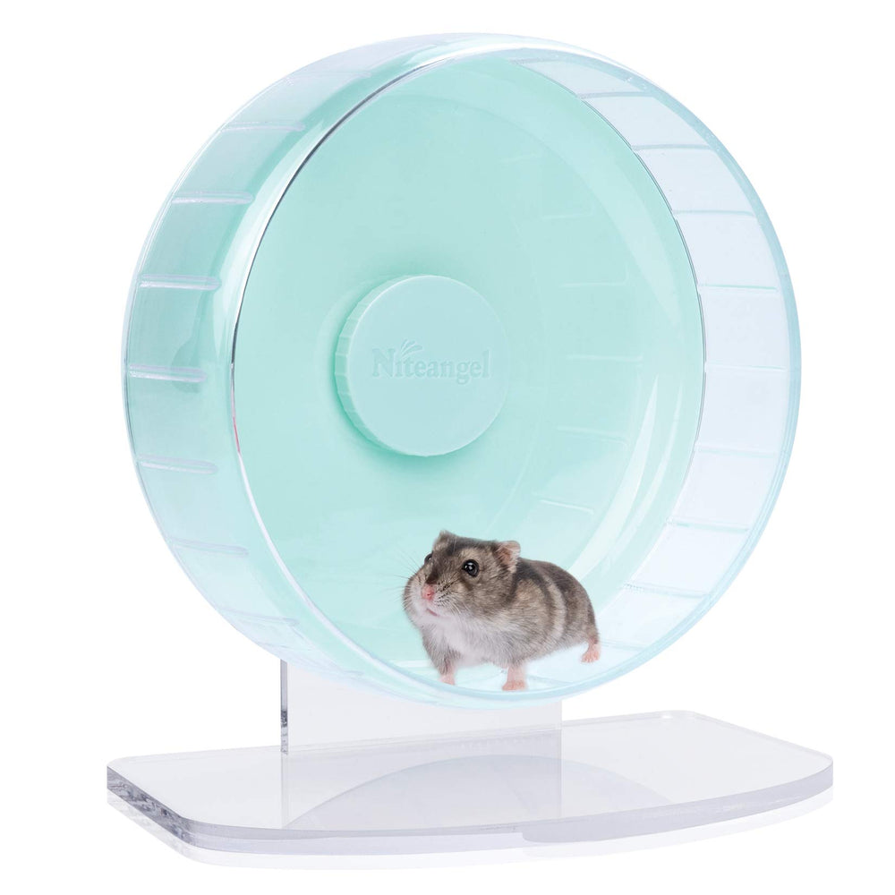 Roue Niteangel silencieuse 8,2 pouces pour hamster, rotation fluide.