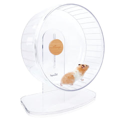 Roue d'exercice silencieuse Niteangel pour hamster, glisse sans bruit et divertit.