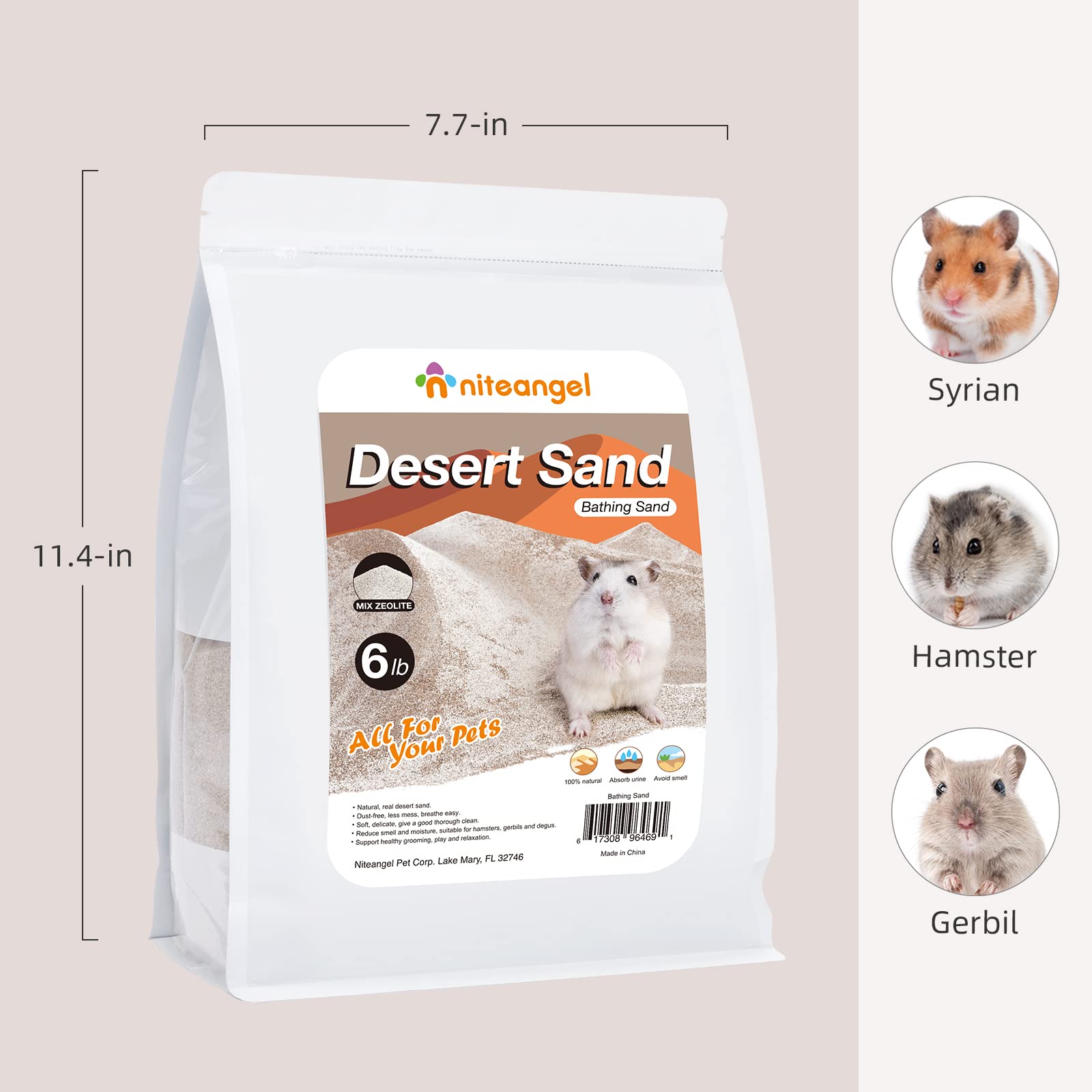 Niteangel sable désert – absorption efficace des odeurs