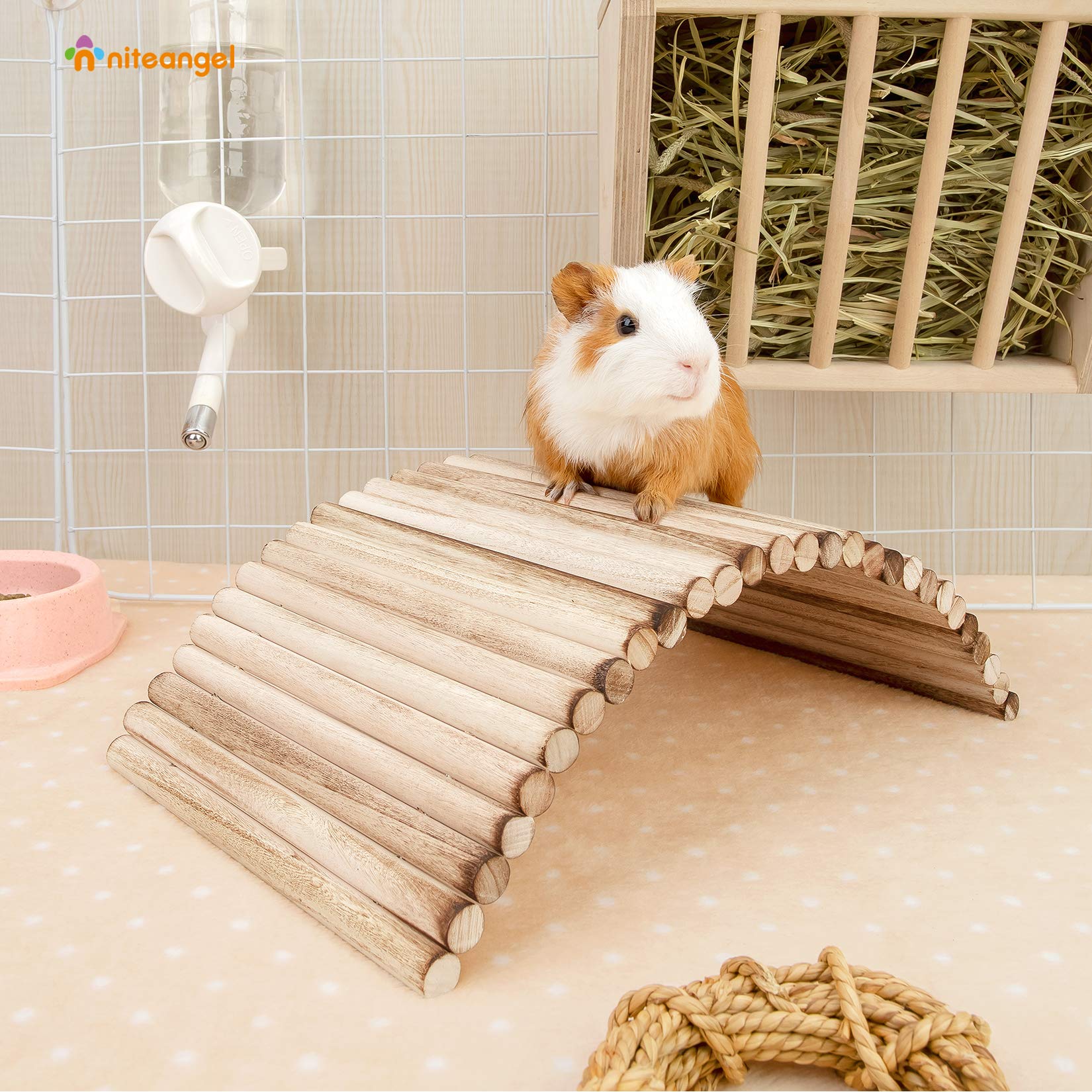 Niteangel structure durable en bois, montage simple dans n'importe quelle cage.