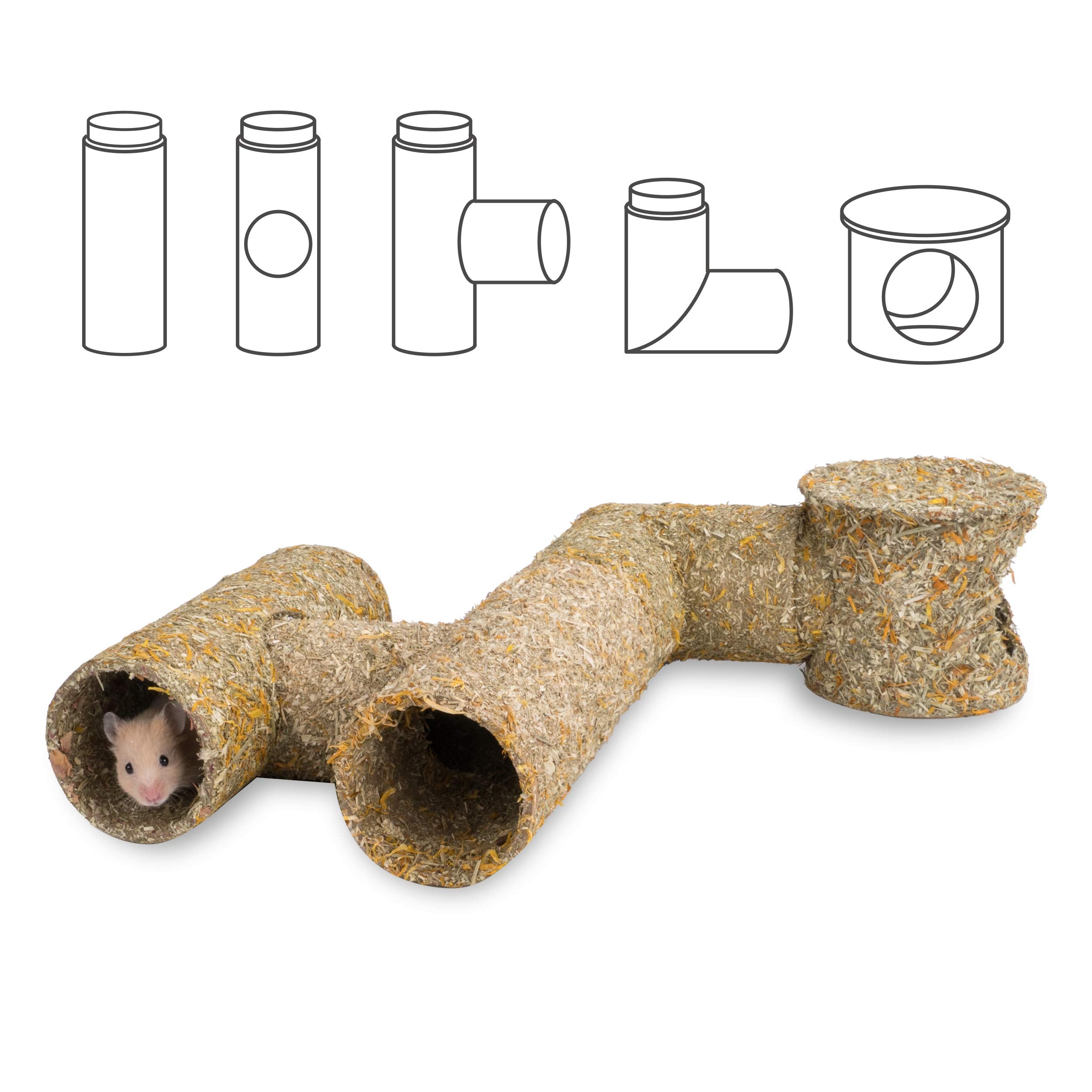 Tube Niteangel DIY habitat hamster, parfait pour créer un espace de jeu.