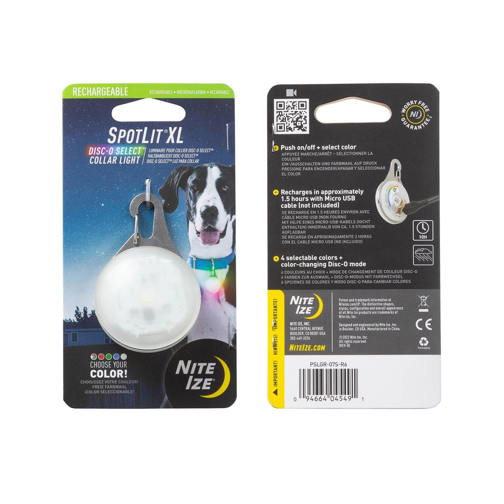 SpotLit XL en action lors de promenades nocturnes.