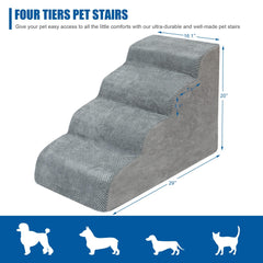 Niubya escaliers en mousse haute densite gris, meilleure support lors de l ascension