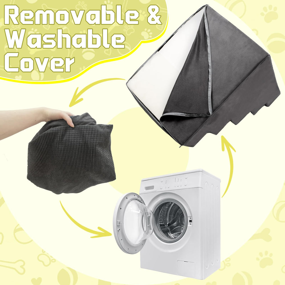Niubya escaliers pliables se transforme en lit pour chiots.